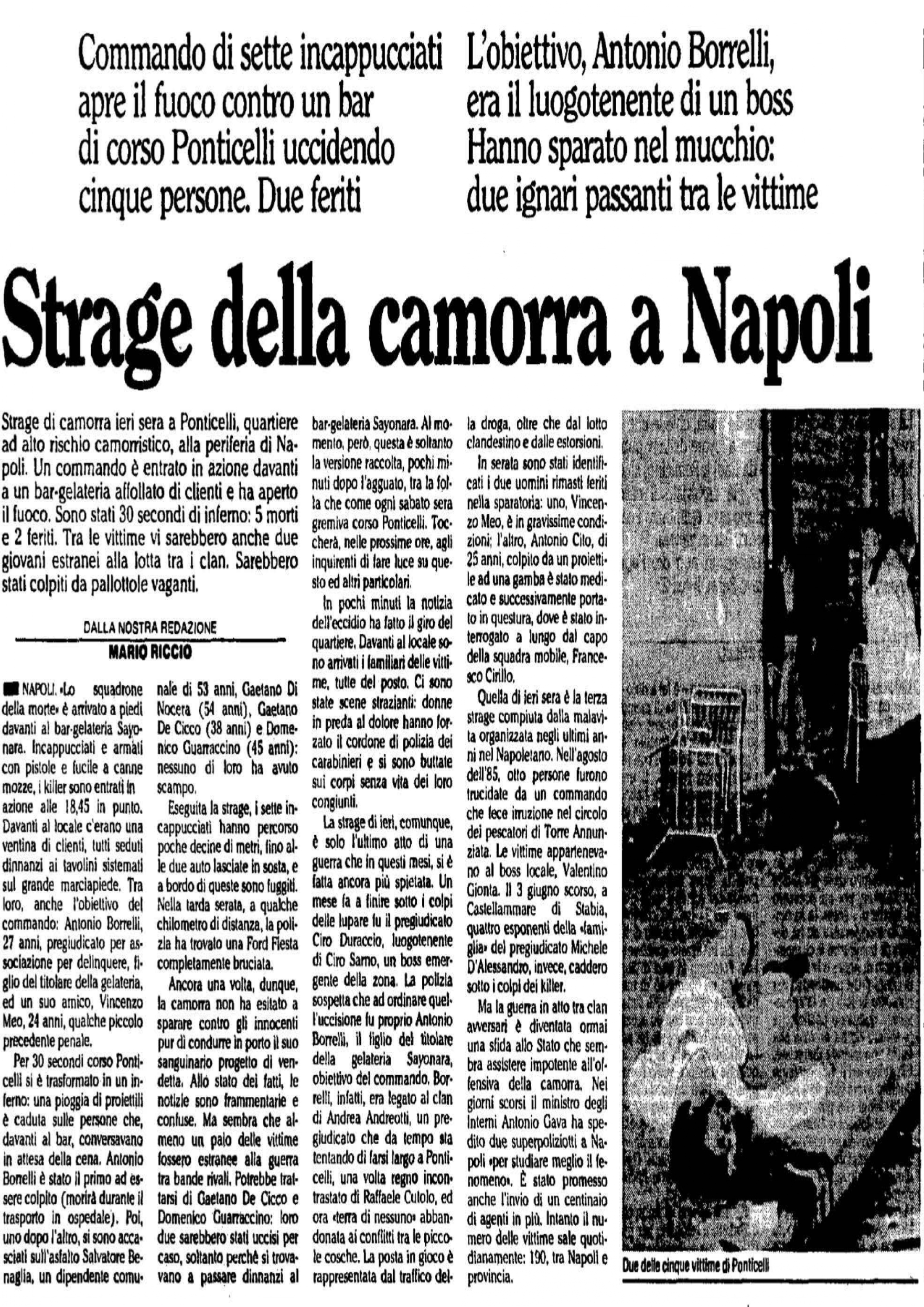 l'Unità , 12 novembre 1989