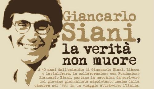 Giancarlo Siani. A 40 anni dall'omicidio, la sua macchina da scrivere in viaggio per l'Italia